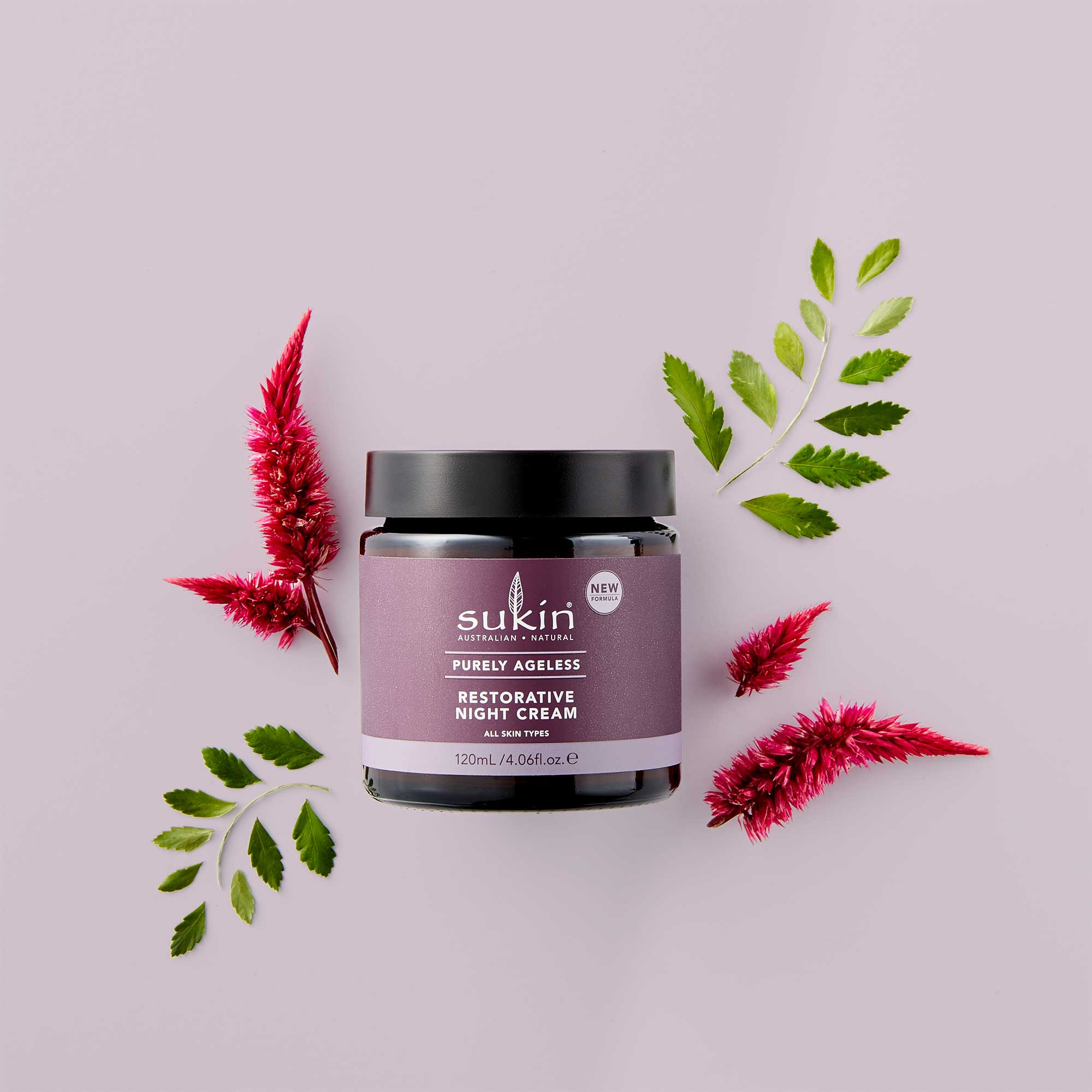 RESTORATIVE NIGHT CREAM | PURELY AGELESS | 120ML | Sukin